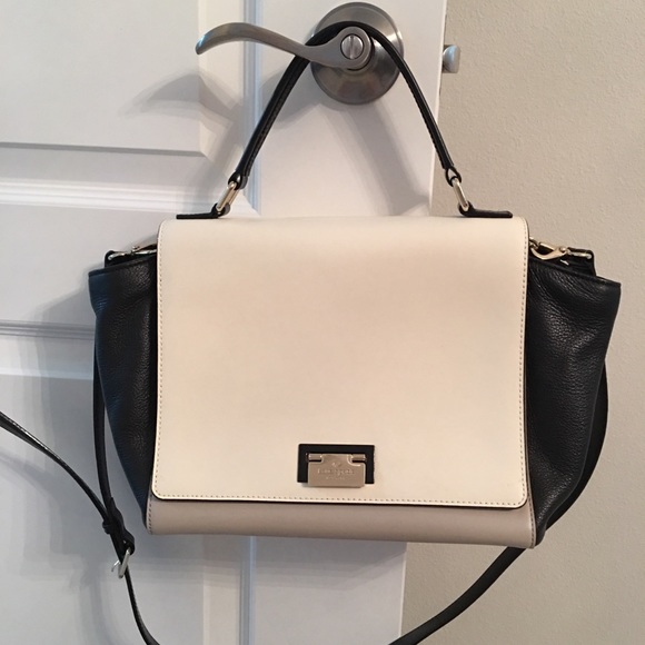 kate spade Handbags - Authentic Kate Spade Black/Cream color Bag/satchel